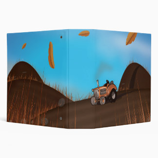 Vintage Farming Tractor 3 Ring Binder