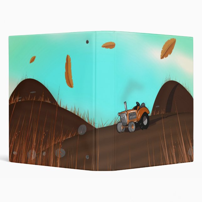 Vintage Farming Tractor Binder (Background)