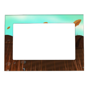 Vintage Farming Tractor Magnetic Photo Frame