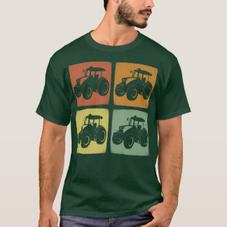 Vintage Farming Tractor Retro Farmer  T-Shirt