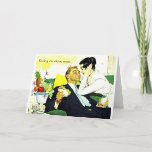 Vintage - Farting in Bed at Night, Card