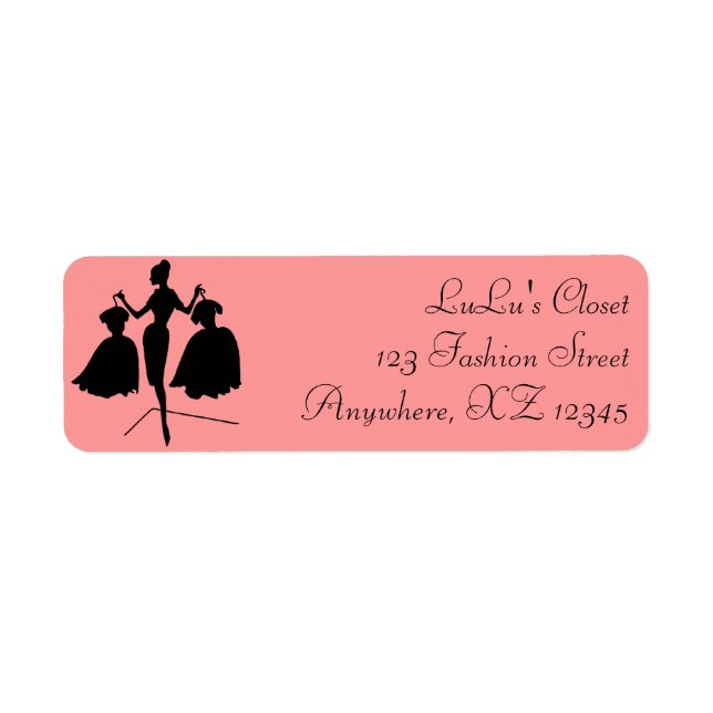 Vintage Fashiion Silhouette Label (Front)