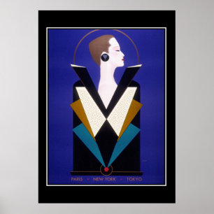 Vintage Fashion Ad  Poster Print