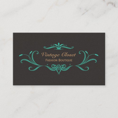 Vintage Fashion Boutique Business Card