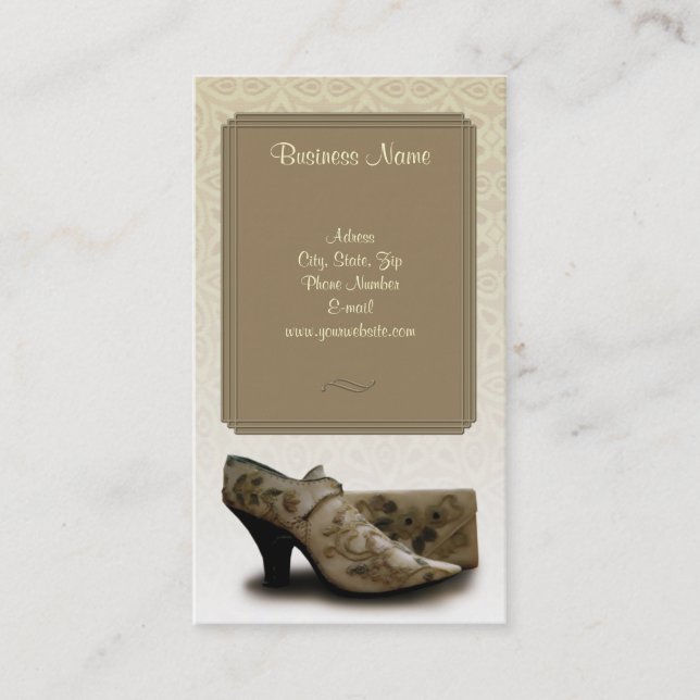 Vintage Fashion Business Card (Front)