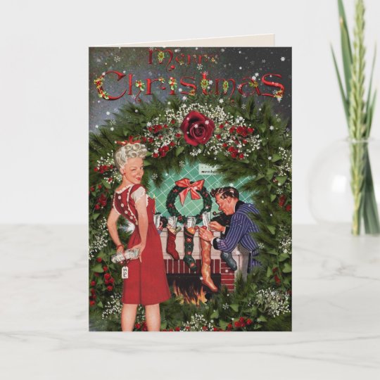 Vintage Fashion Christmas Card