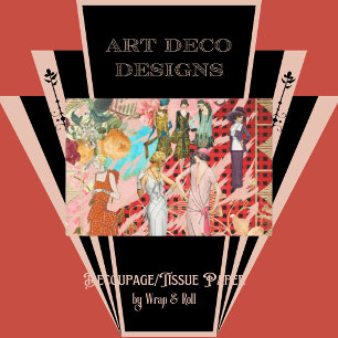 Vintage Fashion Decoupage Tissue Paper