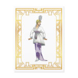 Vintage Fashion Early 1900s Evening Gown Feather Postcard