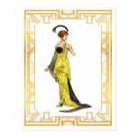 Vintage Fashion Early 1900s Hollywood Gown Postcard