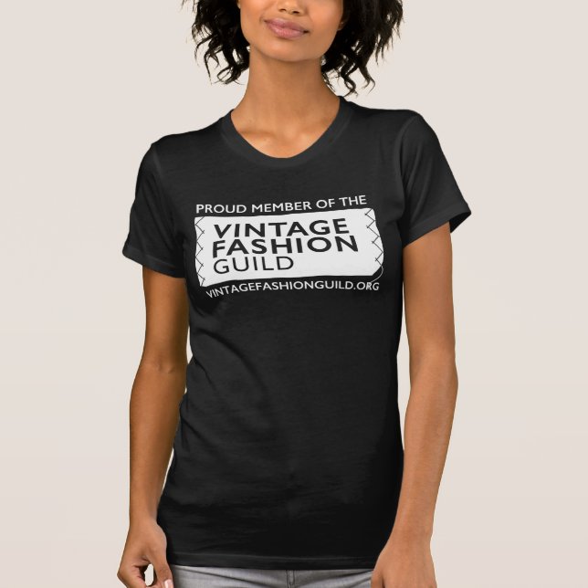 Vintage Fashion Guild Proud Member Black T-Shirt (Front)