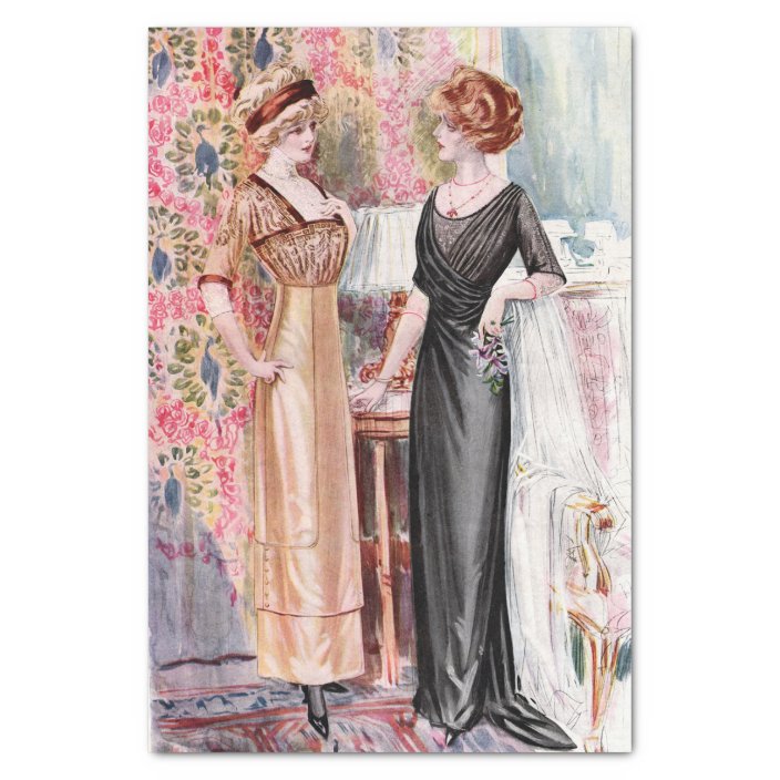 black and peach gown
