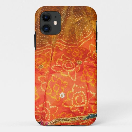 Vintage Fashion  Jaipur Print Gold with Zari Work iPhone 11 Case