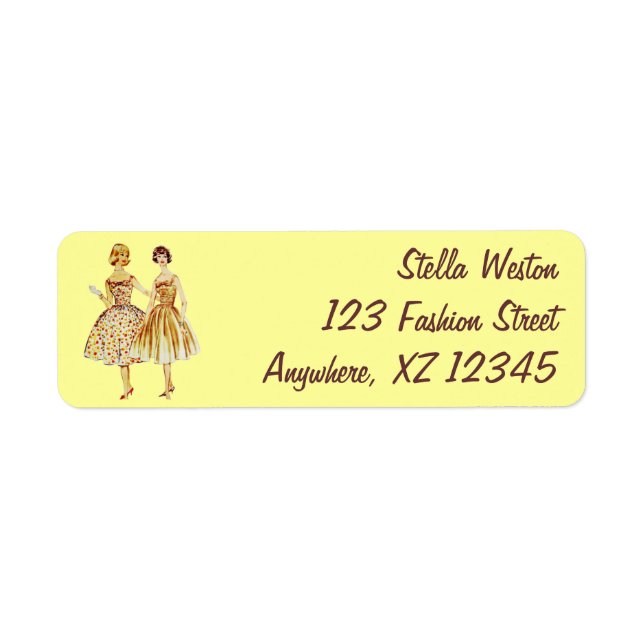 Vintage Fashion Label (Front)