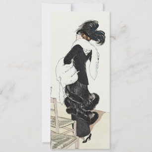 Vintage Fashion Lady, Haute Couture Birthday Party Invitation