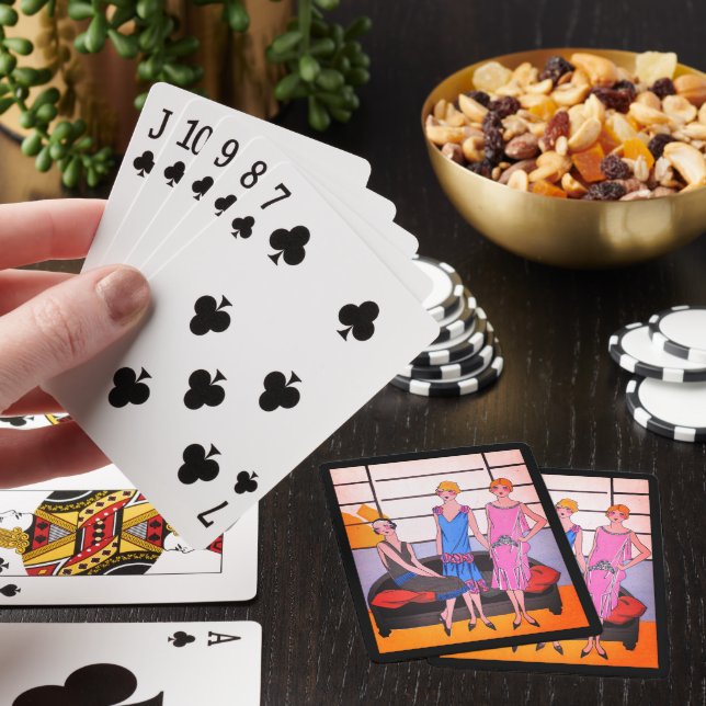 Vintage Fashion Poker Cards (In Situ)