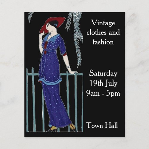 Vintage fashion sale flyers