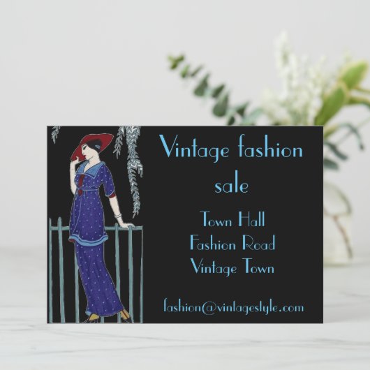 Vintage fashion sale flyers (Standing Front)