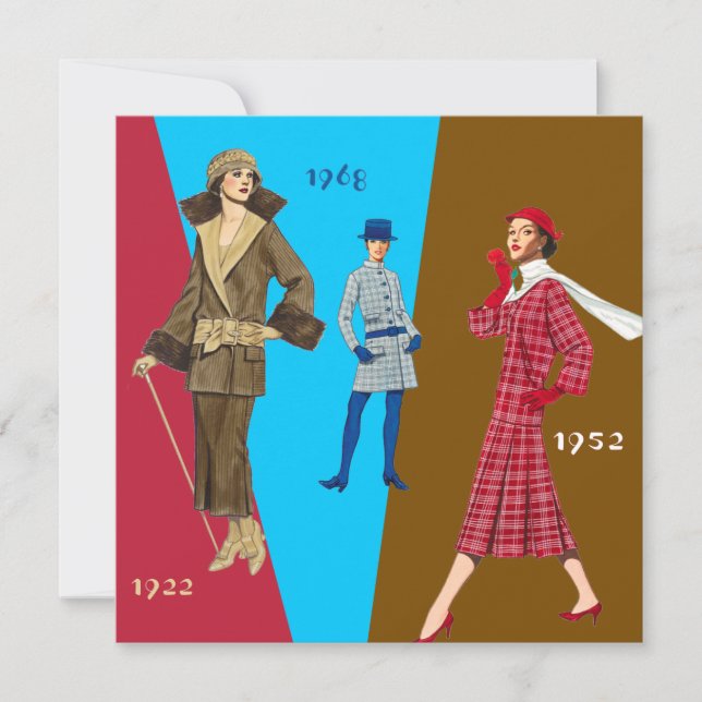 Vintage Fashion Show Invitation (Front)