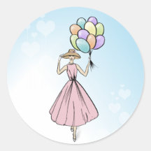 Vintage Fashionillustration Balloon