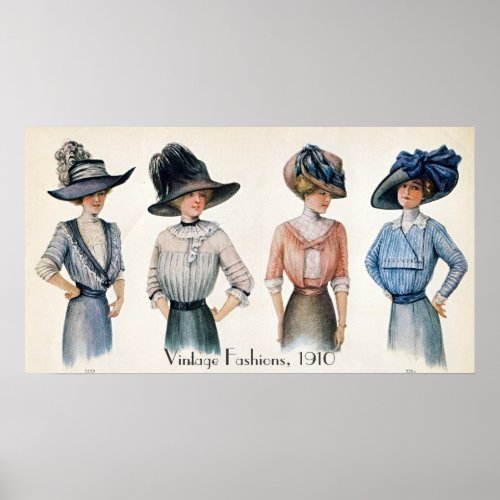 Vintage Fashions Poster