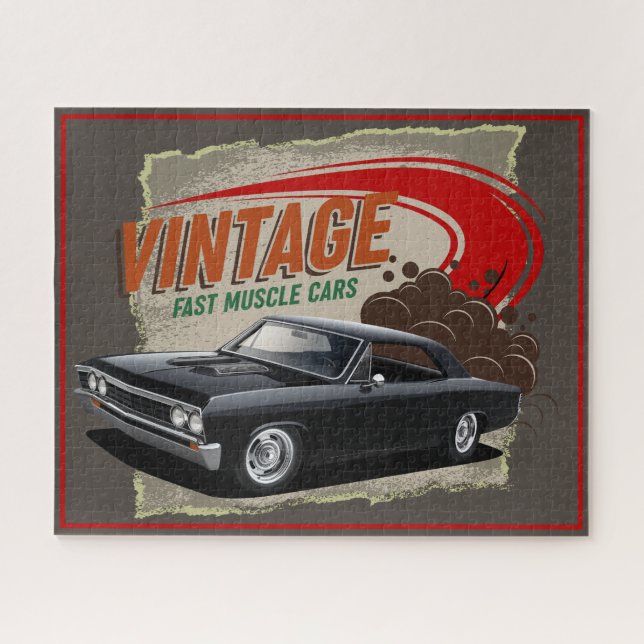 Vintage Fast Chevelle Jigsaw Puzzle (Horizontal)