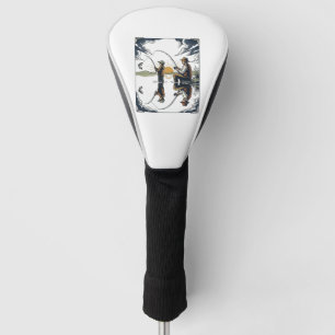 Vintage Father and Child Fishing Engraving Shirt D Golf Head Cover