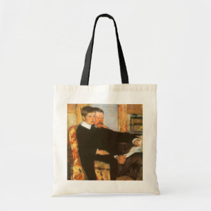 Vintage Father and Son Portrait by Mary Cassatt Tote Bag