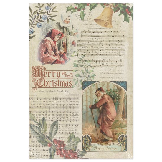 Vintage Father Christmas & Music Ephemera