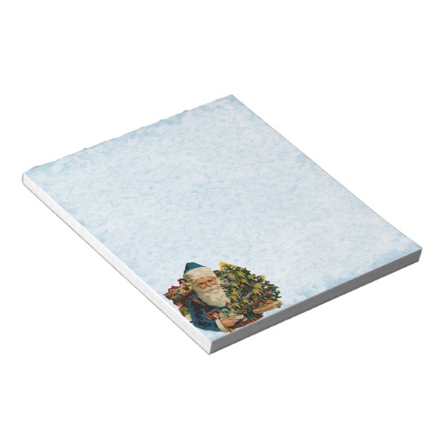Vintage Father Christmas Notepad (Angled)