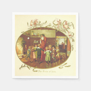 Vintage Father Christmas Paper Napkins