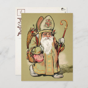 Vintage Father Christmas Postcard