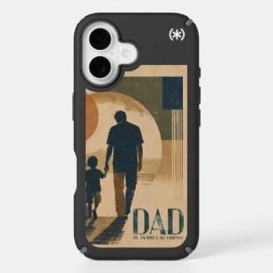Vintage Father’s Day Gift Silhouette Dad iPhone 16 Case
