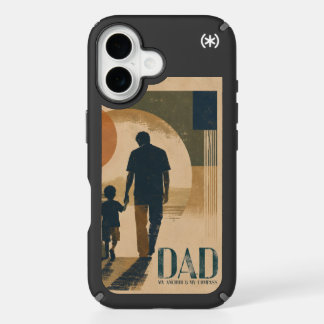 Vintage Father’s Day Gift Silhouette Dad iPhone 16 Case