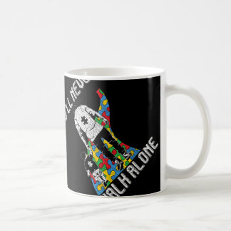 Vintage Father Son Family Autistic Kids Autism Awa Coffee Mug