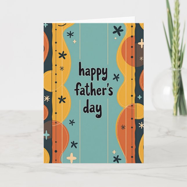 Vintage Fathers Day Art Card (Front)
