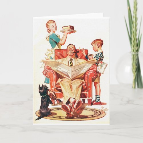 Vintage Fathers Day Card