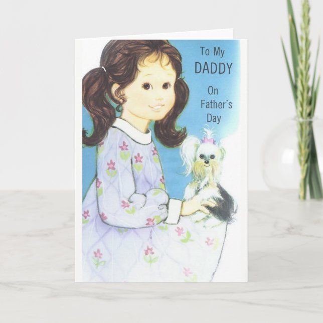 Vintage Father's Day Card to Daddy (Front)
