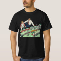 Vintage Father's Day, Dad and Son with Trains