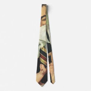Vintage Father's Day, Dad Giving Baby a Bottle Tie