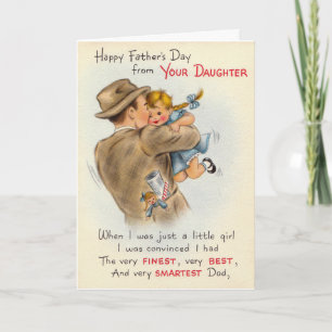 Vintage Father's Day - From Your Daughter, Card