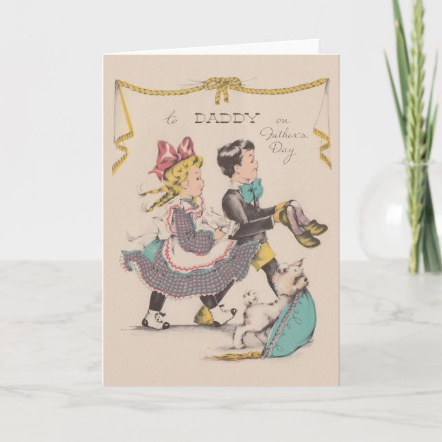 Vintage Father's Day Greeting Card (Front)