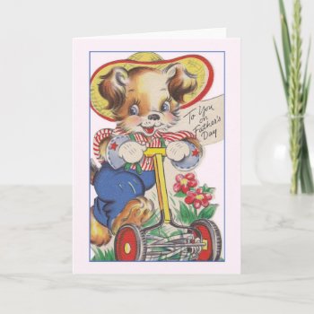 Vintage Father's Day Greeting Card by RetroMagicShop at Zazzle