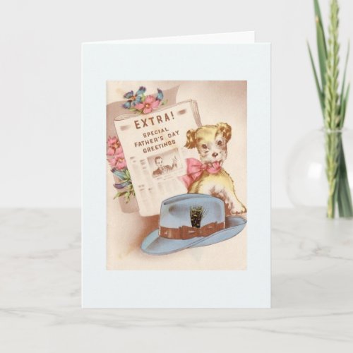Vintage Fathers Day Greeting Card