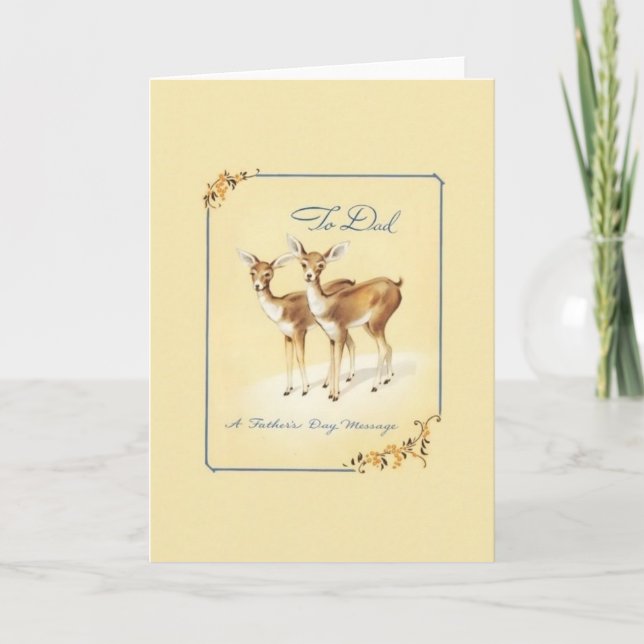 Vintage Father's Day Greeting Card (Front)