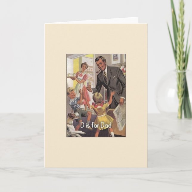 Vintage Father's Day Greeting Card (Front)