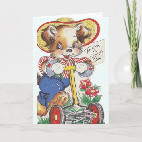 Vintage Fathers Day Greeting Card