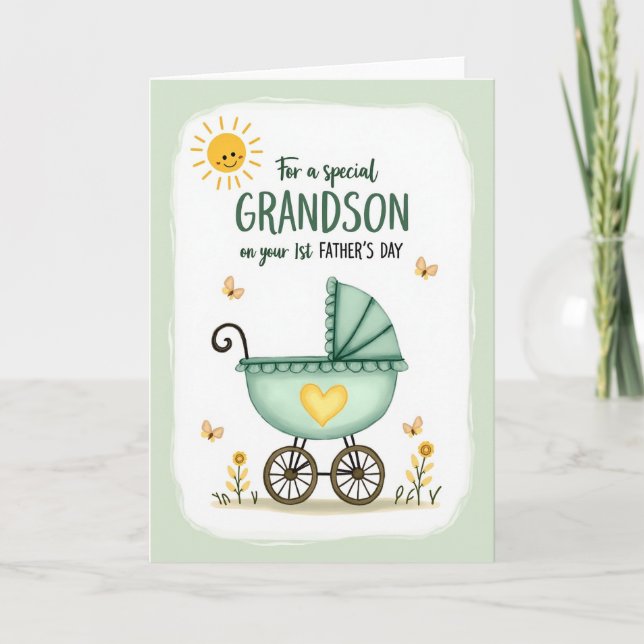 Vintage Fathers Day Joy Card (Front)