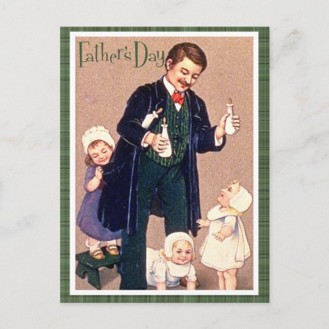 Vintage Father's Day Postcard (Front)