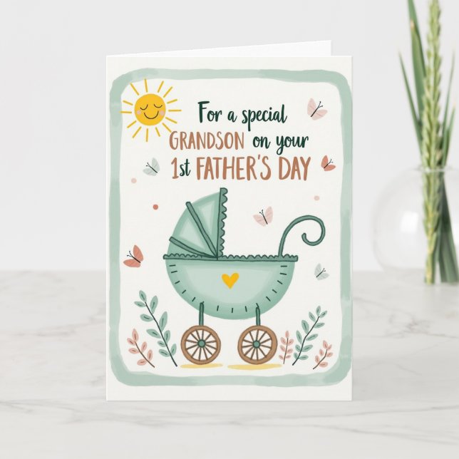 Vintage Fathers Day Sun Card (Front)