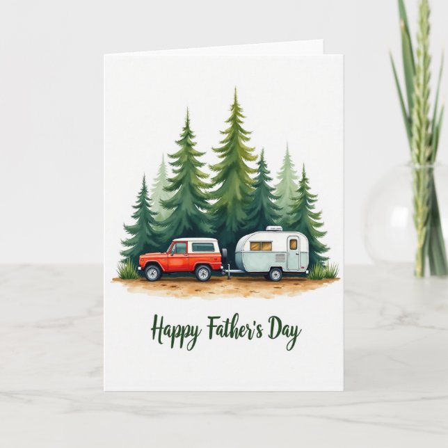 Vintage Fathers Day Trip Card (Front)